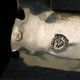 Sterling Silver Bracelet 1 5/8" Wide Taxco Vintage Eagle 2 JF or JA