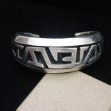 Sterling Silver Taxco Mexico Cuff Bracelet Eagle 3 Vintage