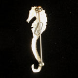 Seahorse Brooch Pin Sterling Silver Mexico Good Details Vintage