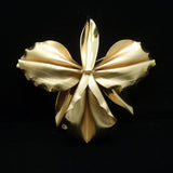 Napier Orchid Flower Brooch Pin Vintage Large Corsage Size