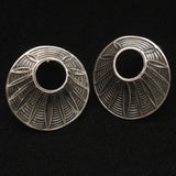 Modernist Sterling Silver Earrings Vintage OSVA Norway