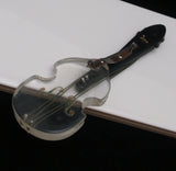 Guitar Musical Instrument Pin Vintage Lucite Figural 1940s