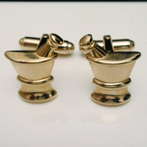 Anson Cuff Links Mortar and Pestle