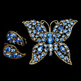 Butterfly Pin and Earrings Set