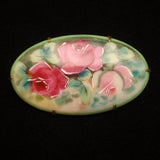 Hand-Painted Porcelain Pin