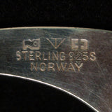 Tone Vigeland Earrings Sterling Silver Ear Cuffs Slings 1958 Norway