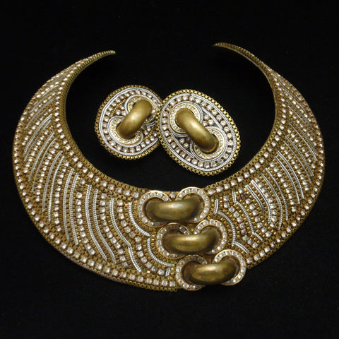 M&J Hansen Collar Necklace and Earrings