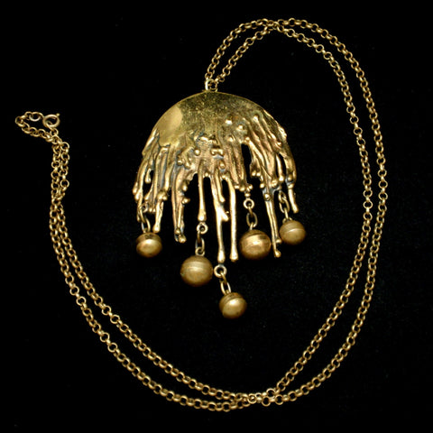Bronze Mid-Century Necklace