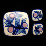Fyrbo Ceramic Pin and Earrings