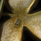 Crescent & Clover Shamrock Victorian Gold Filled Beauty Pin