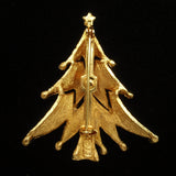 Christmas Tree Pin Vintage Xmas Brooch JJ
