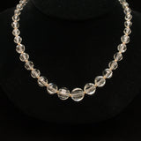Faceted Crystal Necklace Versatile Dramatic Vintage