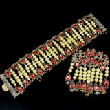 Jewelry Set Bracelet & Pin Renaissance Revival