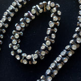Rhinestone Tipped Barbell Shaped Links Necklace Bracelet Set