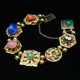 Slide Bracelet Vintage Reinad Multi-Shapes and Colors Large