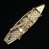 Gold Rowboat Pin