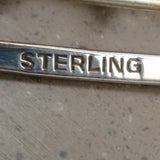 Arts & Crafts Period Pin Vintage Sterling Silver & Jadeite