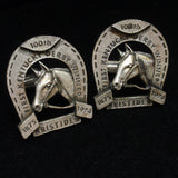 Kentucky Derby Cuff Links 100th Anniversary 1974 Aristides Vintage Toggles