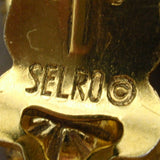 Selro Set Bracelet & Earrings Vintage Large Rhinestones