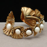 Shells Bracelet with Imitation Pearls