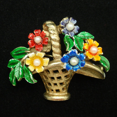 Flower Basket Pin