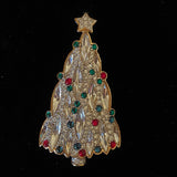 Swarovski Christmas Tree Brooch Pin  1995