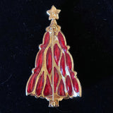 Swarovski Christmas Tree Brooch Pin  1995