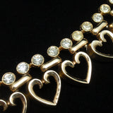 Hearts Necklace Earrings Set Vintage 1949 Alfred Philippe for Trifari pat. pend.