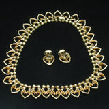 Hearts Necklace Earrings Set Vintage 1949 Alfred Philippe for Trifari pat. pend.