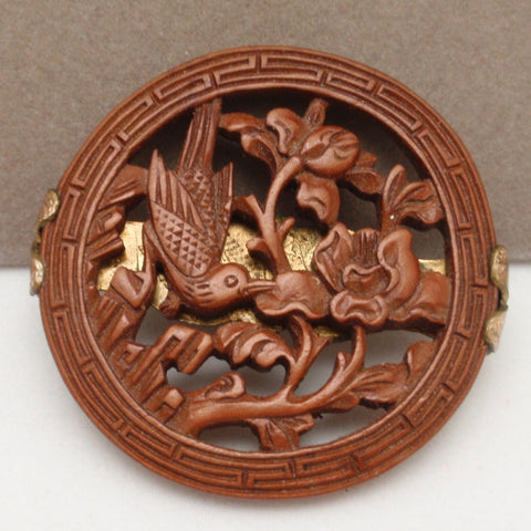 Carved Wooden Pin