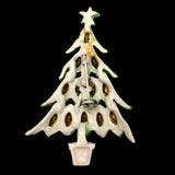 Christmas Tree Pin Enamel Rhinestones Xmas Brooch